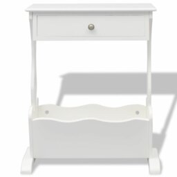 Ayleen Wood Free Standing Magazine Rack