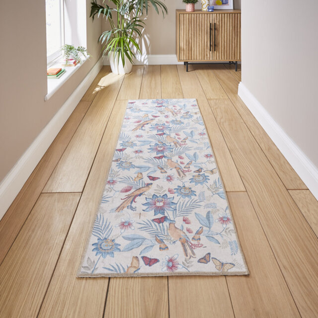 Catherine Lansfield Amaya Tropical Birds Washable Rug