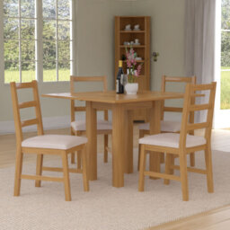 4 - Person Solid Oak Dining Set