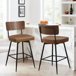 Swivel Upholstered Counter & Bar Stool