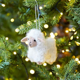 9cm Handmade Wool / Felt Hanging Figurine Ornament