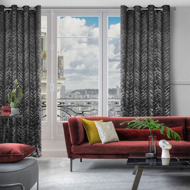 Adelya Blackout Curtains Single Panel