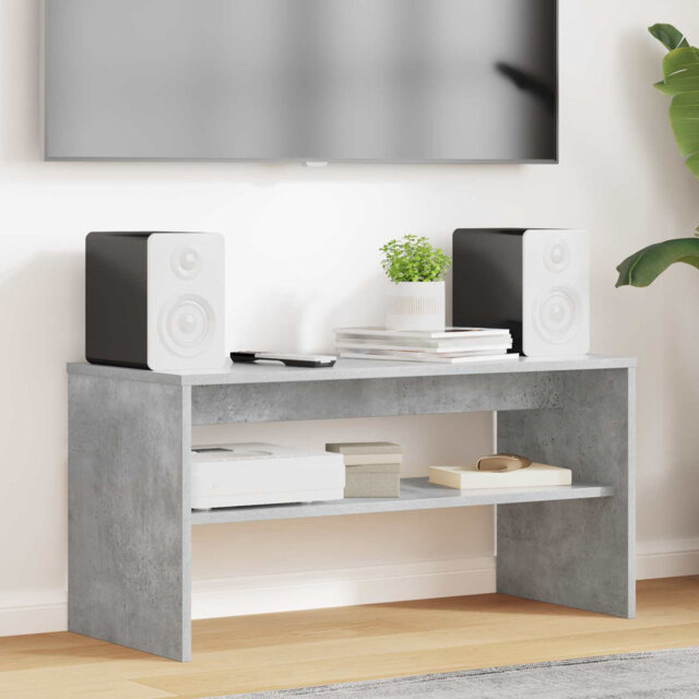 TV Cabinet with Shelf with Storage Engineered Wood Media Home Solution