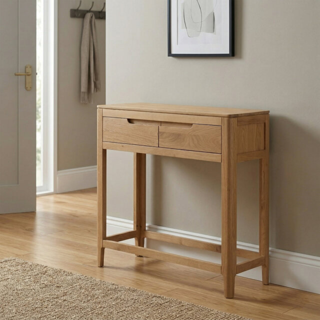 Remi Baylor Oak Side Table with Storage