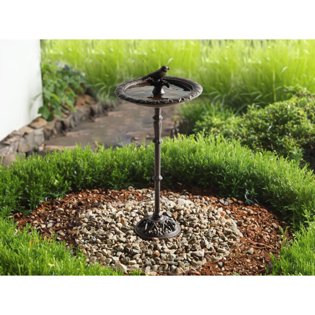 SWALLOW Iron Birdbath
