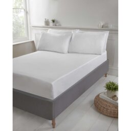 Romy Cotton Blend Percale Fitted Sheet