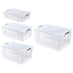 Whitefurze Polyethylene Plastic Underbed Storage