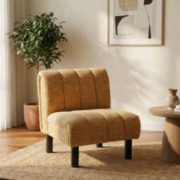 Premium Sofa Touch Fabric Accent Chair