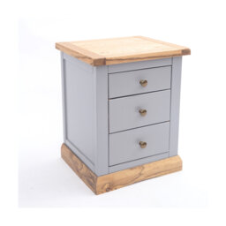Milian 3 Drawer Bedside Table