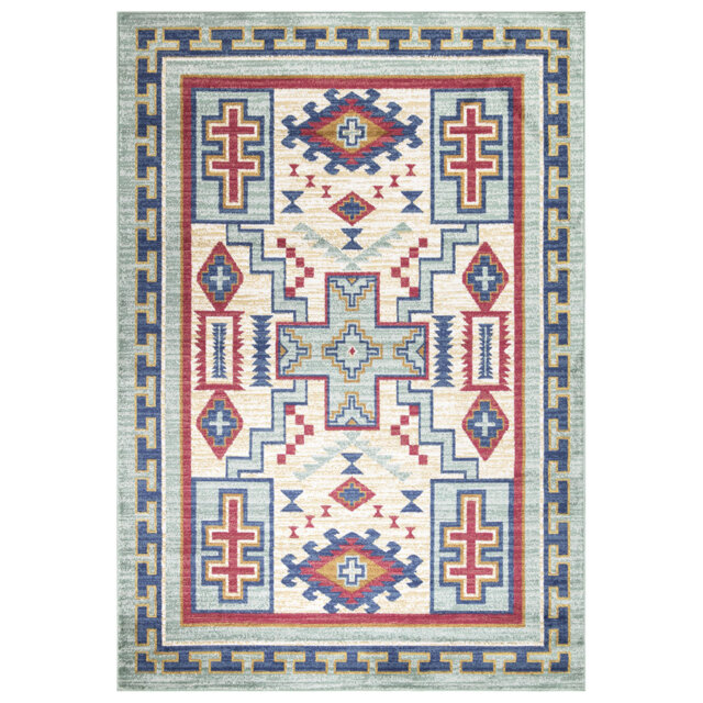 Cattaraugus High Quality Luxury Machine Woven Green Rug