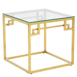 Allure Glass Top End Table