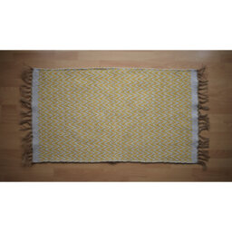 Paule Handloom Handwoven Cotton Gold Rug
