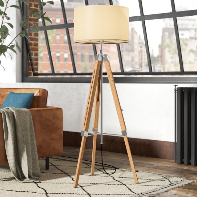 Mckee Brown Tripod Floor Lamp