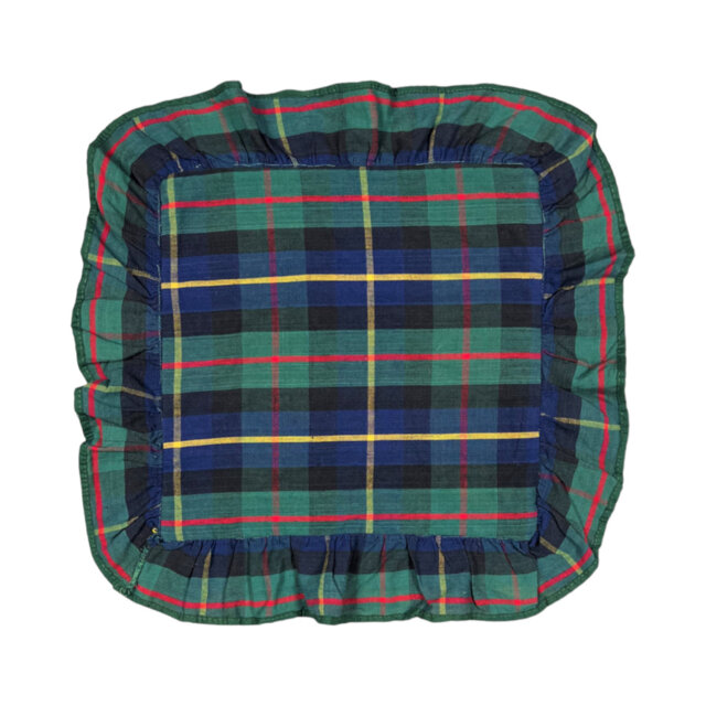 Dowitcher Plaid Square Throw Cushion