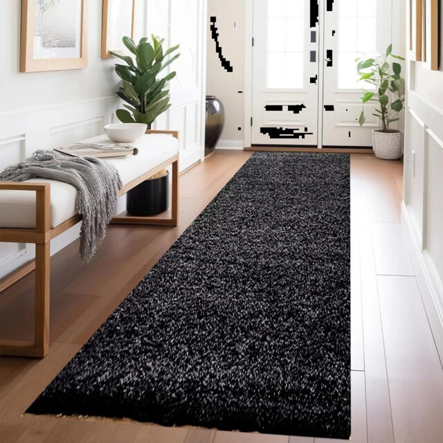 Modern Living Room Thick Large Shaggy Rug Bedroom Round Fluffy Carpet Hallway Runner Rug