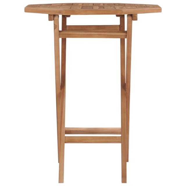 Yerchanig Square Teak Solid Wood Outdoor Bistro Table - 60 cm W 60 cm D
