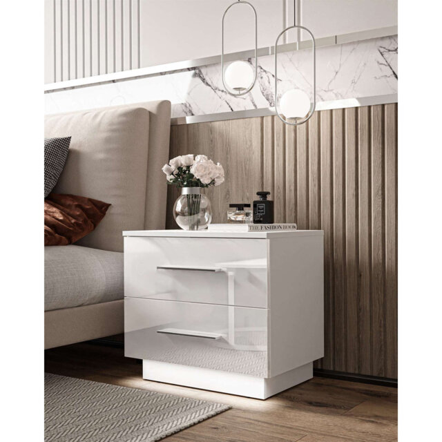 Varonique 55cm W Plywood / Laminate Board Bedside Table