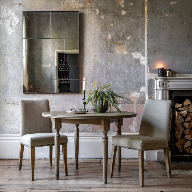 Colella Mahogany Round Solid Wood Dining Table