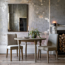 Colella Mahogany Round Solid Wood Dining Table
