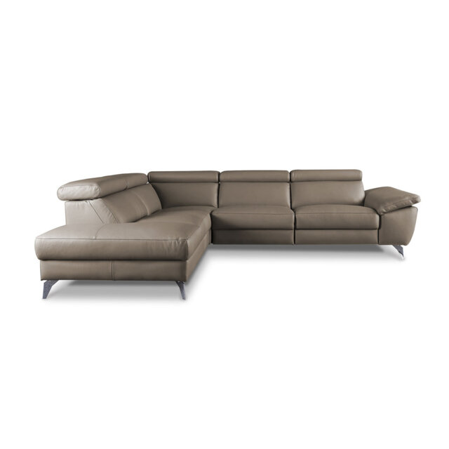 La Crosse Genuine Leather Corner Sofa