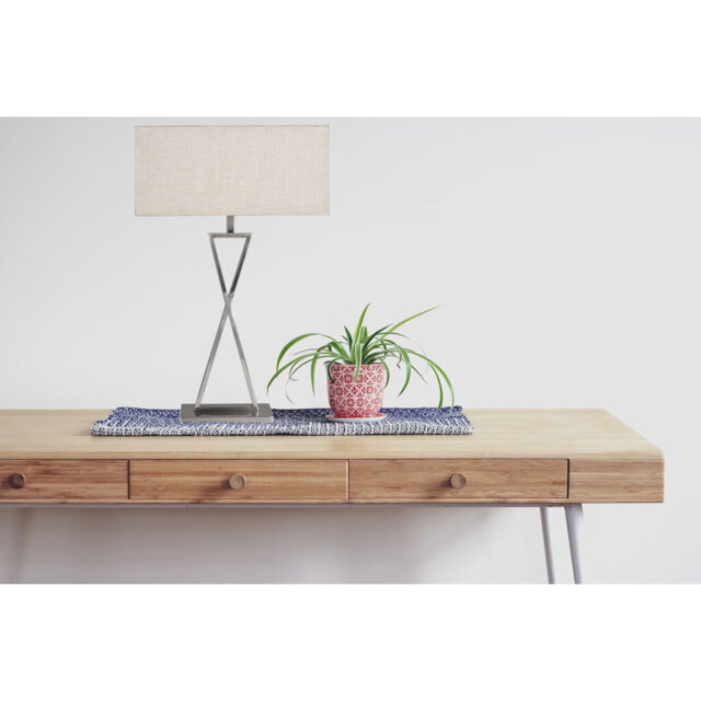 Avory 64cm Rectangle Metal Narrow Table Lamp