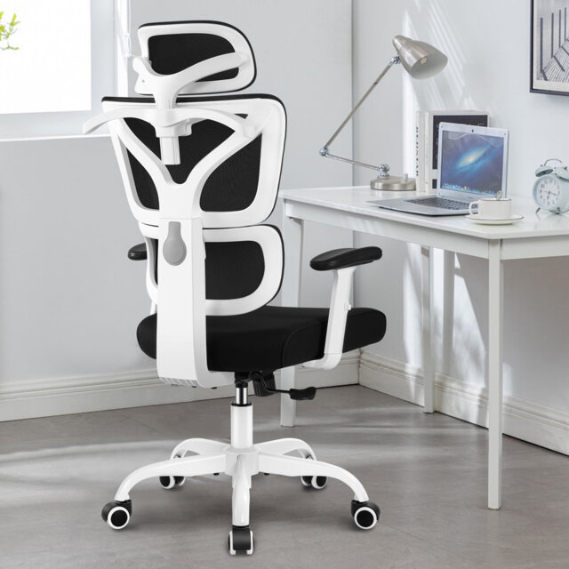 Inbox Zero Jumaane Adjustable Ergonomic Swiveling PC & Racing Game Chair