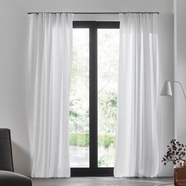 Carlina Pencil Pleat Semi Sheer Single Curtain