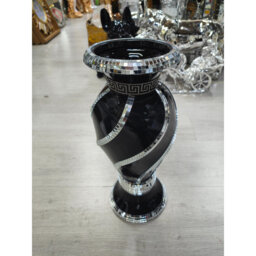 40Cm Spiral Crushed Diamond Ceramic Flower Vase V070