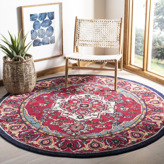 Blanken Emiliana Power Loomed Red Rug