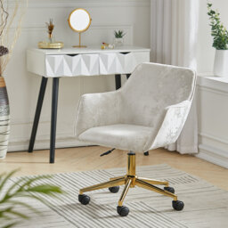 Aeliana Soft Velvet Swivel Desk Chair Office Chair