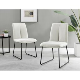 Eubanks Luxury Fabric Upholstered Dining Chair - Minimalist Modern Home