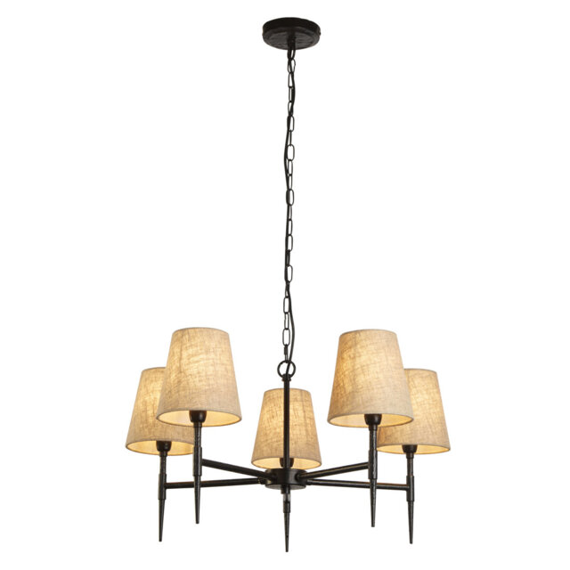 Annabele 5 - Light Shaded Chandelier