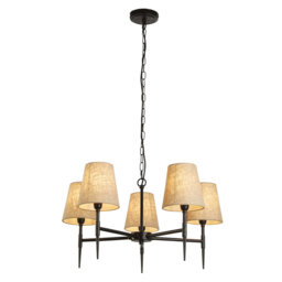 Annabele 5 - Light Shaded Chandelier