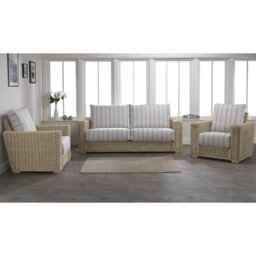 Dizon 3 Piece Conservatory Sofa Set
