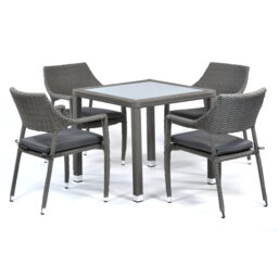 Vanya Square 5 - Piece 4 - Person 80Cm L Outdoor Dining Set