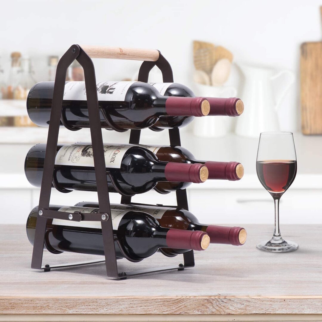 Wine Rack Bottles, Foldable Wine Bottles Holder Racks, Metal