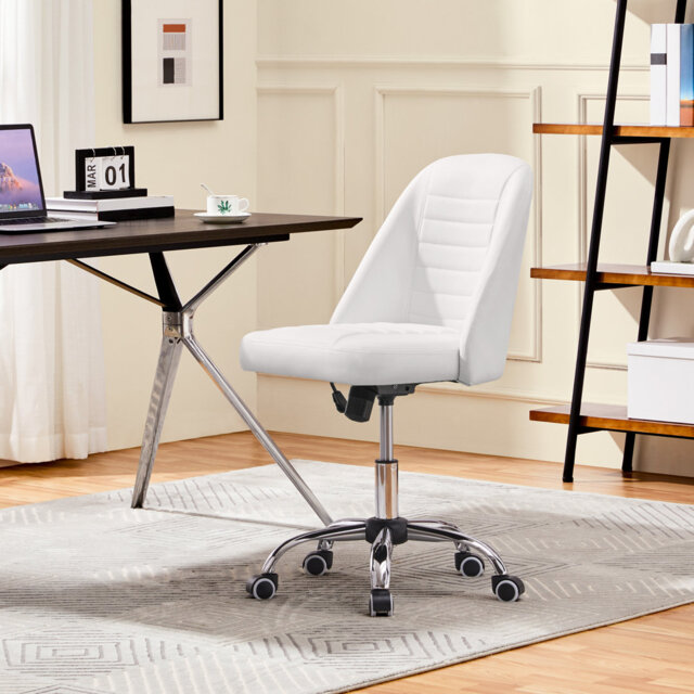 Modern Office Chair with Silver Chrome Base