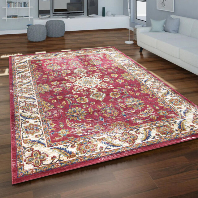 New Modern Traditional Living Room Hallway Runner Rug Bedroom Carpet Floor Mats Red