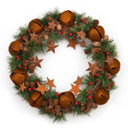 Faux PVC 15.74cm Christmas Wreath