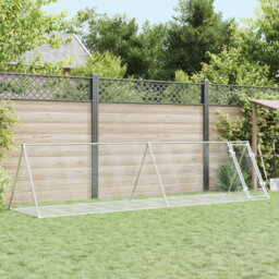 Rabbit Hutch Silver Galvanised Steel