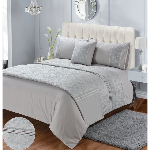 Macey Cotton Blend Floral Duvet Cover Set with Pillowcases Included