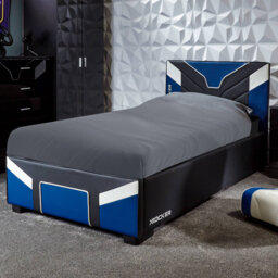 X Rocker Cerberus Single Ottoman Gaming Bed - Blue