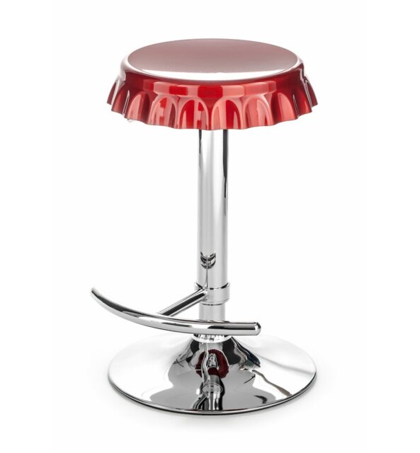 Penwortham Swivel Adjustable Height Counter Stool with Metal Frame