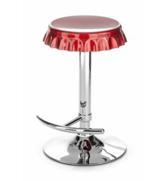Penwortham Swivel Adjustable Height Counter Stool with Metal Frame