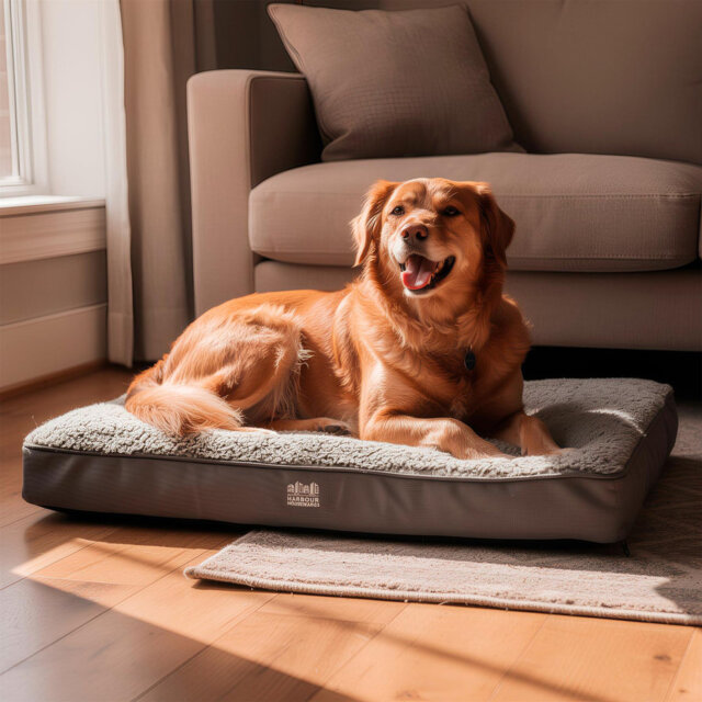 Harbour Housewares - Non-Slip Waterproof Dog Mattress