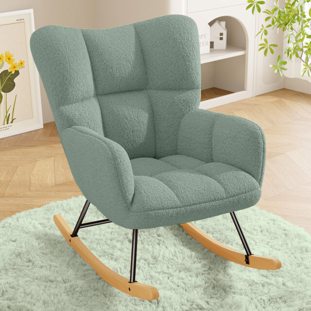Modern Rocking Chair Cozy and Stylish Armchair for Living Room, Nursery, or Bedroom