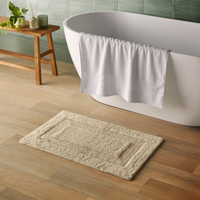 Silentnight Supersoft Rectangle Bath Mat 100% Cotton BCI