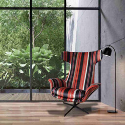 Alexandia Velvet Swivel Armchair