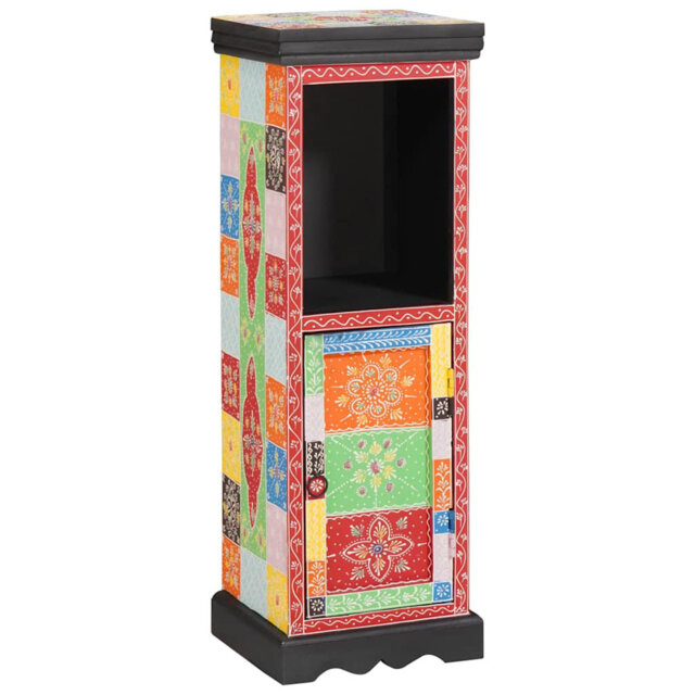 Solid Wood Rectangle Accent Cabinet