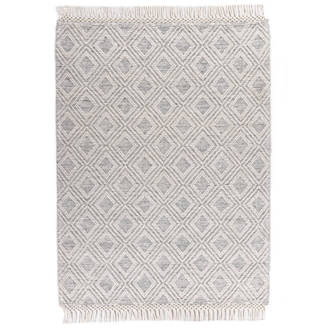 Handwoven Wool/Cotton Natural Rug